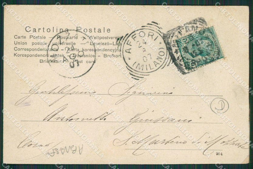 Varese Porto Ceresio ABRASA cartolina QK8723 – retro