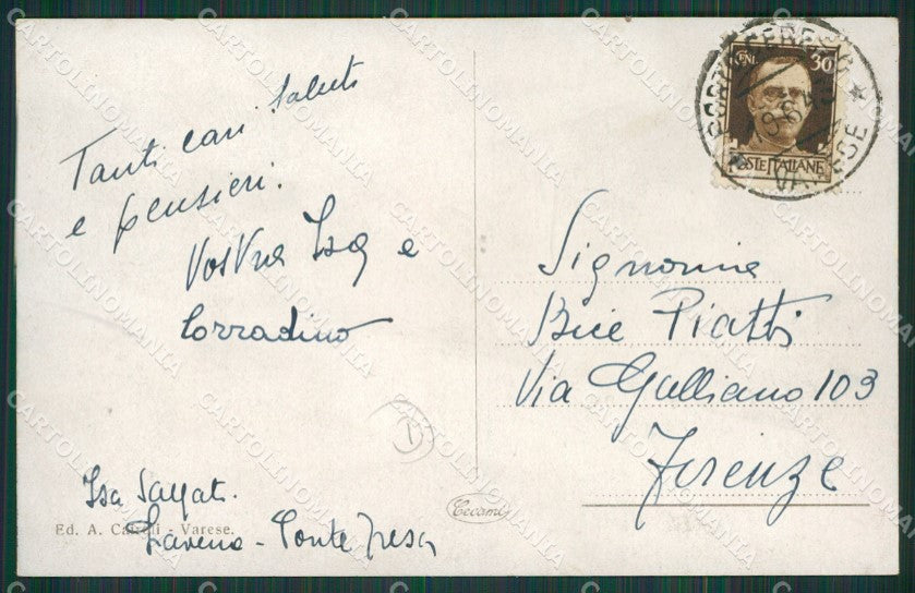 Varese Porto Ceresio cartolina QK8725 – retro