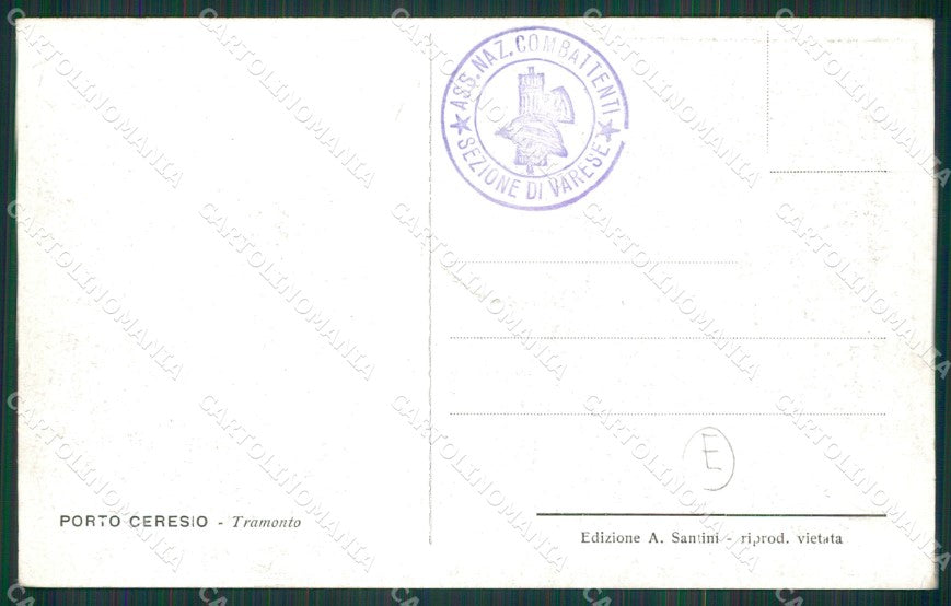 Varese Porto Ceresio cartolina QK8727 – retro