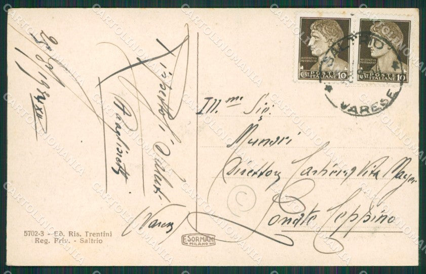 Varese Saltrio cartolina QK8738 – retro