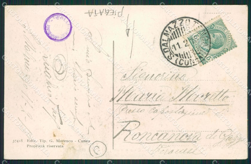 Cuneo città cartolina QK8749 – retro