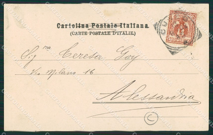 Cuneo città cartolina QK8758 – retro