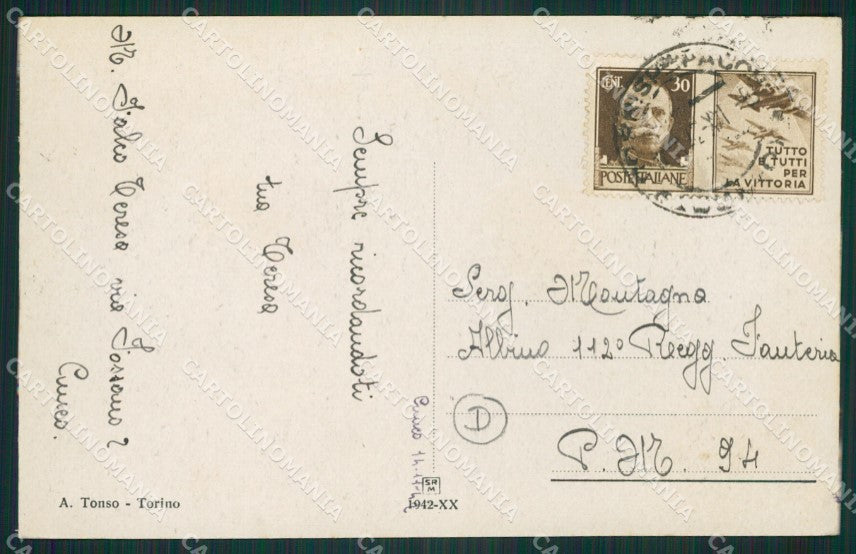 Cuneo città cartolina QK8761 – retro