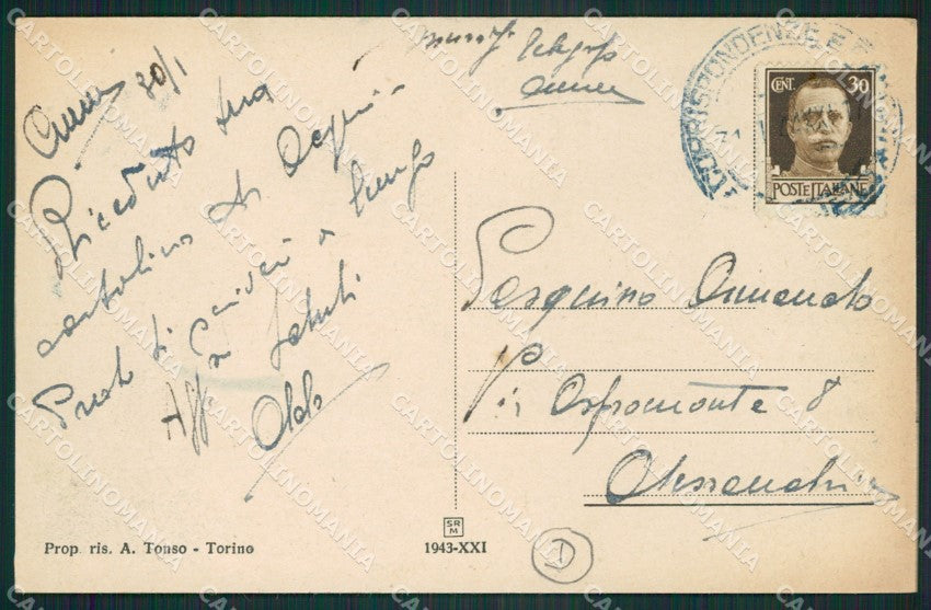 Cuneo città cartolina QK8766 – retro