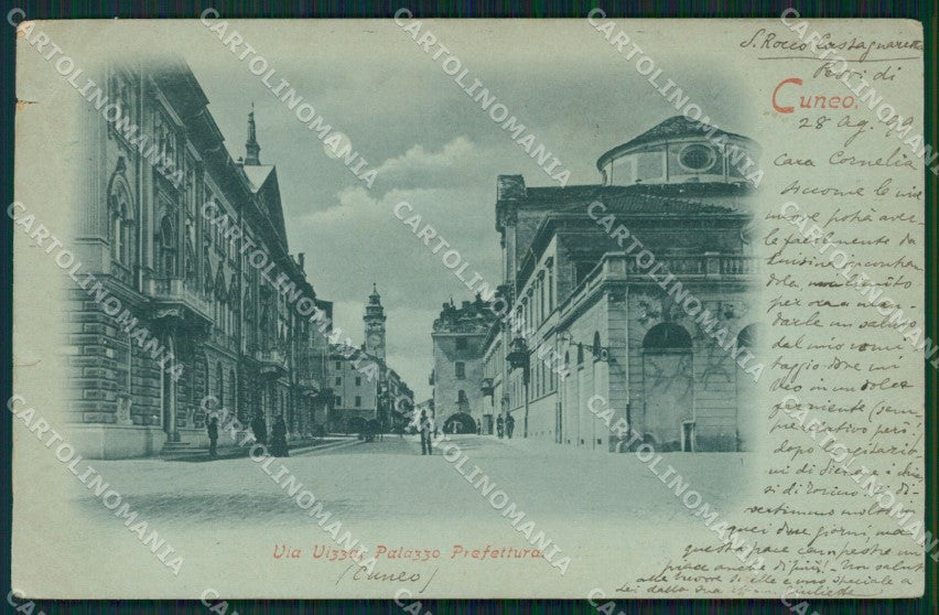 Cuneo città PIEGHE cartolina QK8777 – fronte