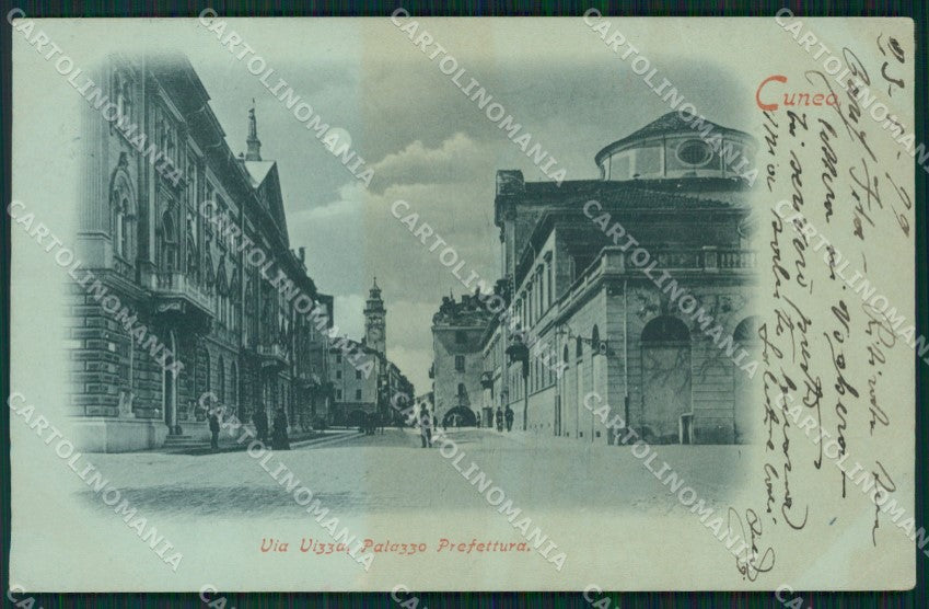 Cuneo città Chiaro di Luna cartolina QK8785 – fronte