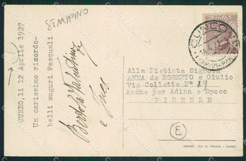 Cuneo città STRAPPINO cartolina QK8787 – retro