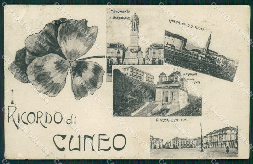 Cuneo città ABRASA cartolina QK8788 – fronte