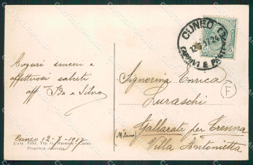 Cuneo città cartolina QK8795 – retro