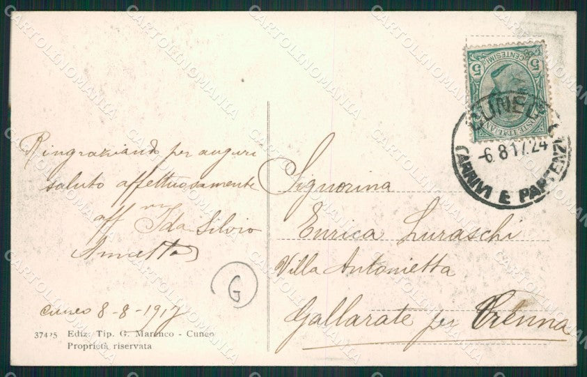 Cuneo città cartolina QK8797 – retro