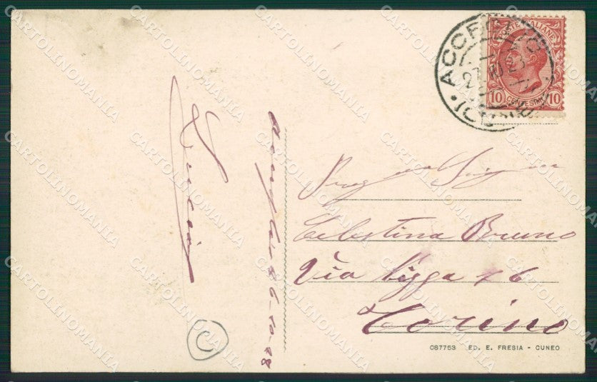Cuneo Acceglio cartolina QK8805 – retro