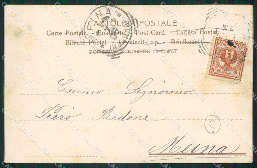 Cuneo Alba cartolina QK8808 – retro