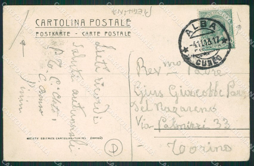 Cuneo Alba PIEGHINE cartolina QK8817 – retro
