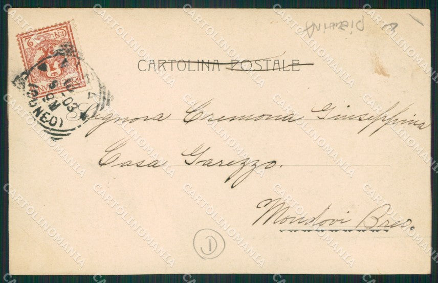 Cuneo Alba PIEGHINA cartolina QK8821 – retro