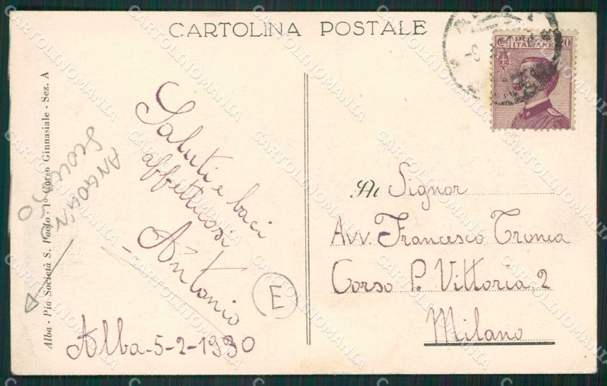 Cuneo Alba ANGOLINO SCOLLATO cartolina QK8831 – retro