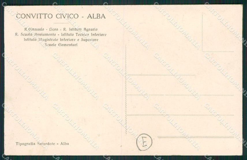 Cuneo Alba Fascismo cartolina QK8833 – retro