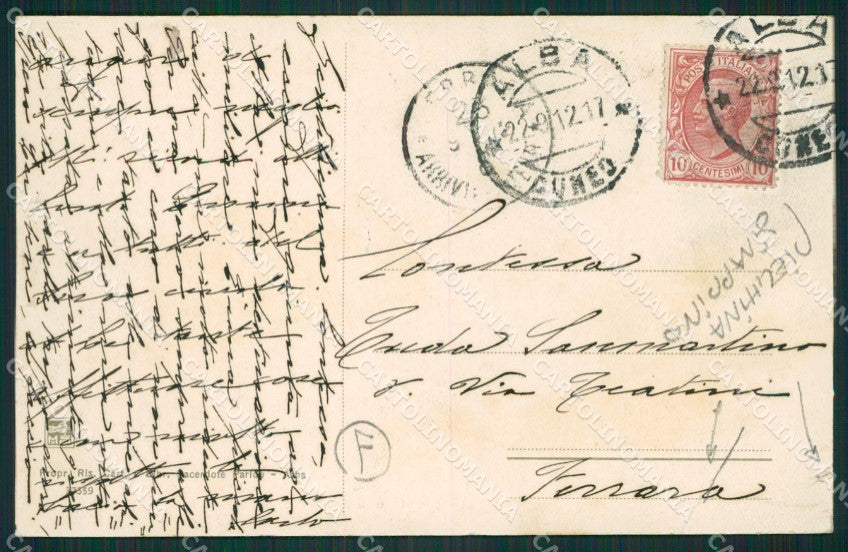 Cuneo Alba Caserma Militari PIEGHINA STRAPPINO cartolina QK8843 – retro