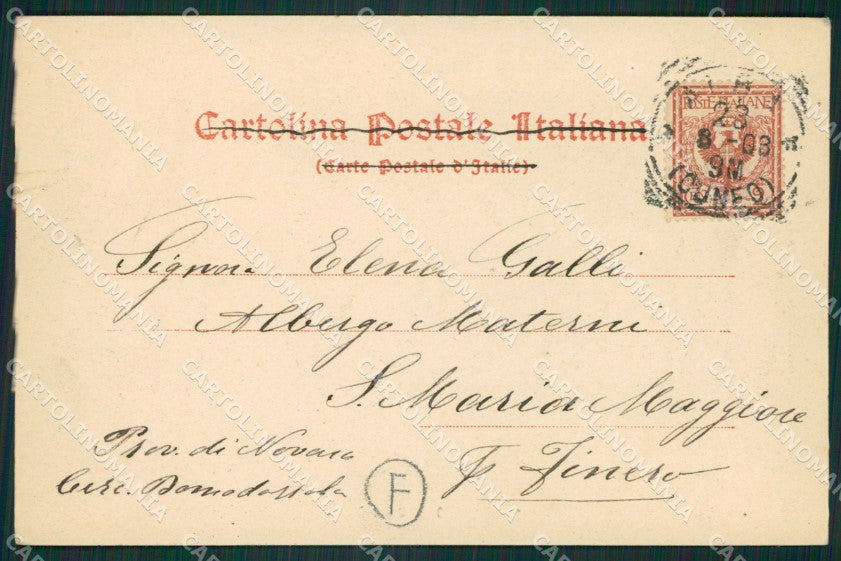 Cuneo Alba cartolina QK8846 – retro