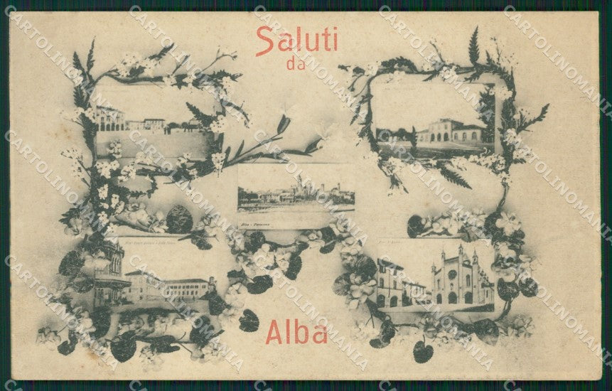 Cuneo Alba Saluti da cartolina QK8853 – fronte
