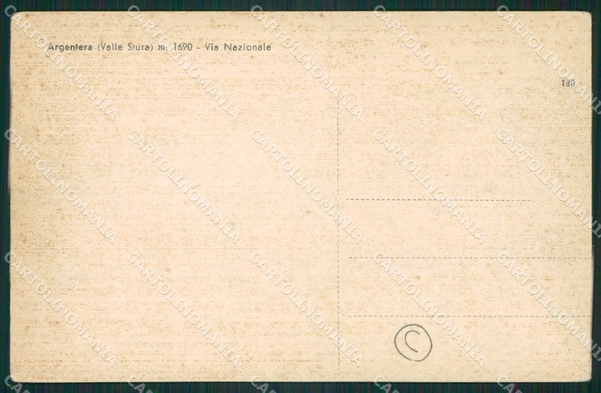 Cuneo Argentera cartolina QK8861 – retro