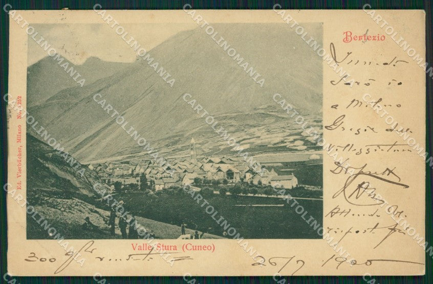 Cuneo Bersezio cartolina QK8865 – fronte
