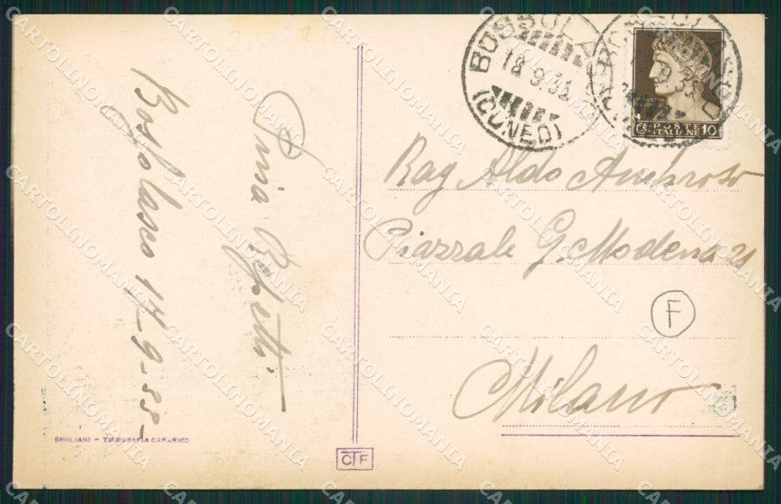 Cuneo Bossolasco cartolina QK8876 – retro