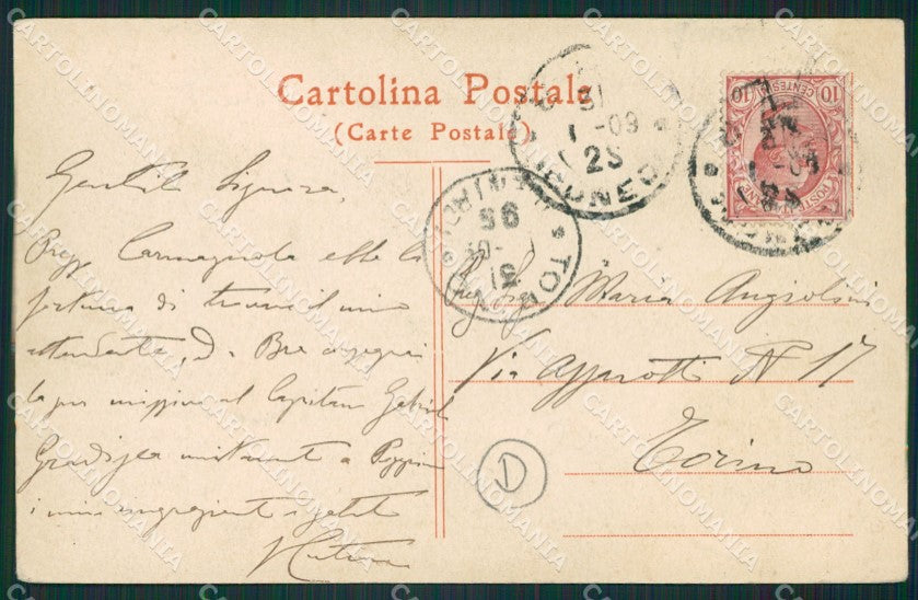 Cuneo Bra cartolina QK8881 – retro