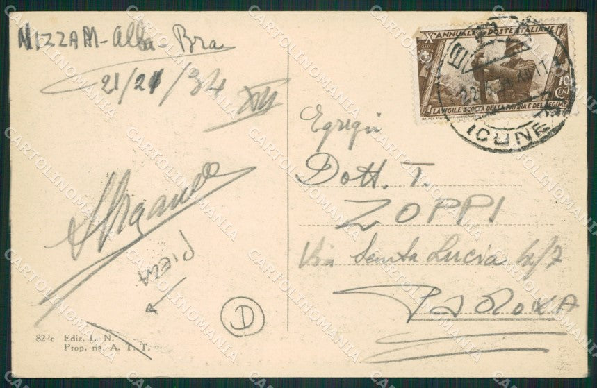 Cuneo Bra PIEGA cartolina QK8892 – retro