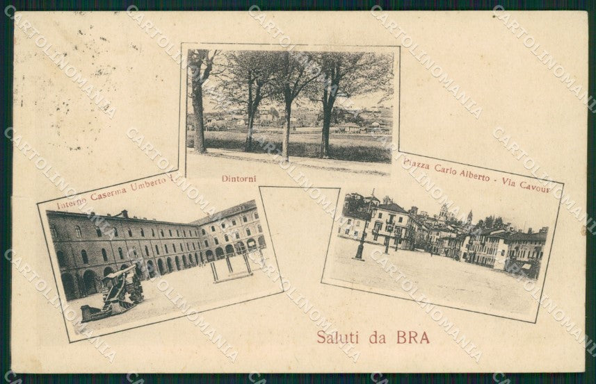 Cuneo Bra Saluti da SCOLLATA cartolina QK8897 – fronte