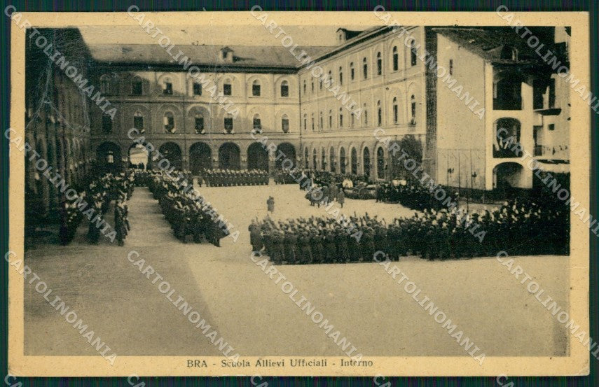 Cuneo Bra Caserma Militari PIEGHE cartolina QK8915 – fronte