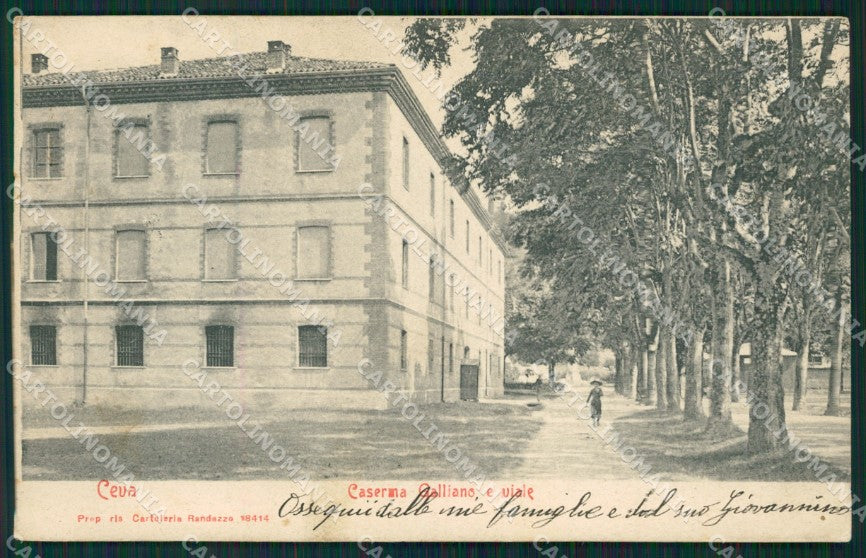 Cuneo Ceva Caserma cartolina QK8958 – fronte