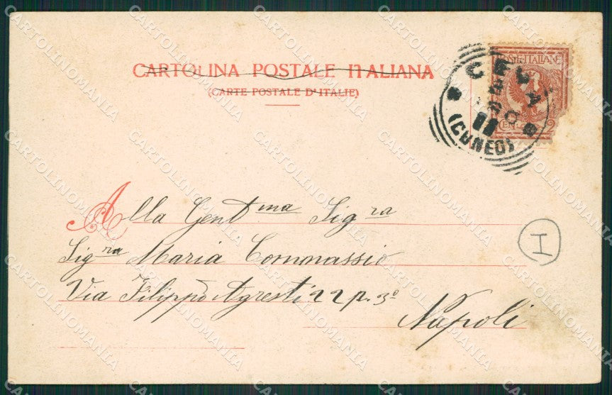 Cuneo Ceva Caserma cartolina QK8958 – retro