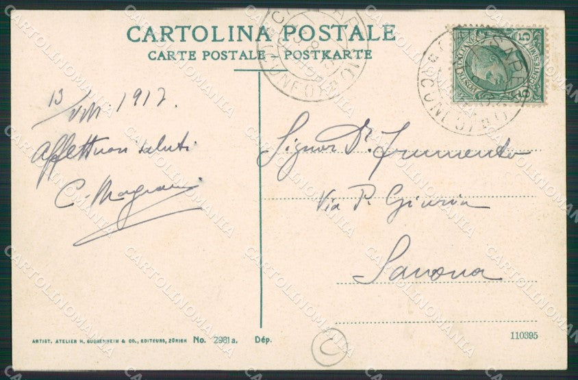 Cuneo Chiusa Pesio cartolina QK8962 – retro