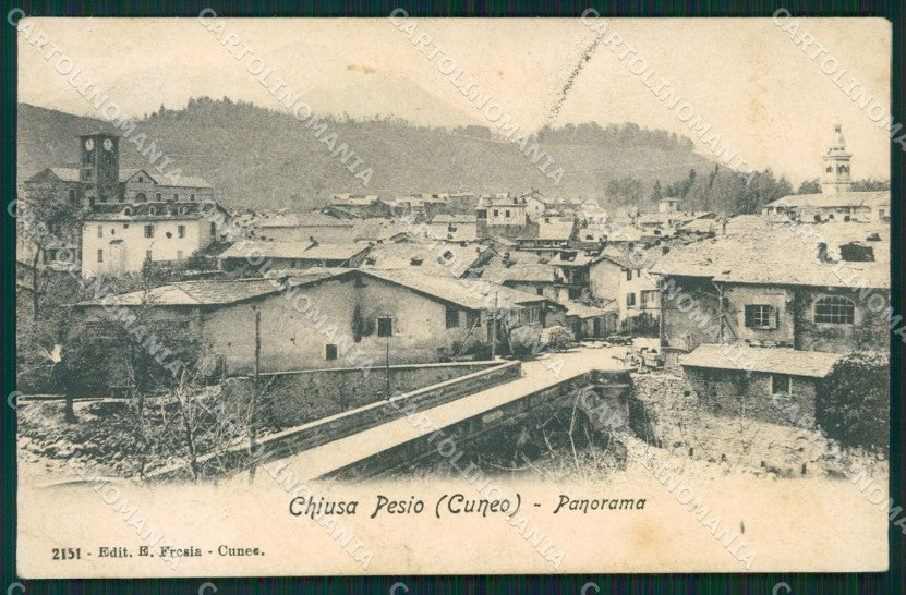 Cuneo Chiusa Pesio PIEGA cartolina QK8964 – fronte