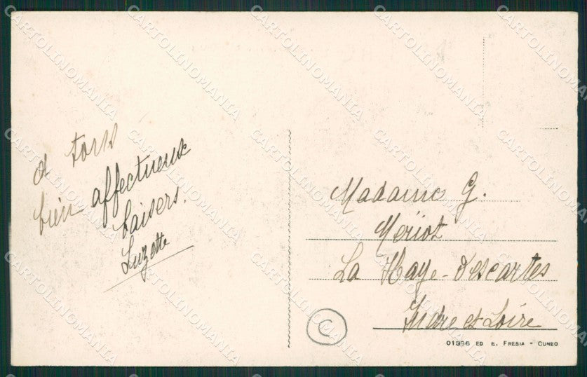 Cuneo Argentera Colle della Maddalena cartolina QK8971 – retro