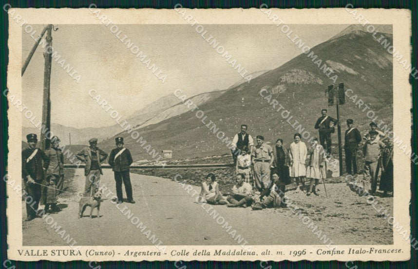 Cuneo Argentera Colle della Maddalena cartolina QK8973 – fronte