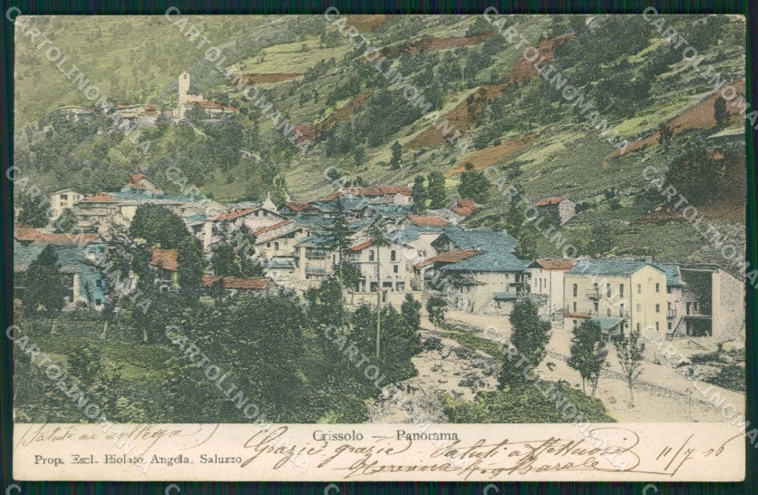 Cuneo Crissolo PIEGA cartolina QK8977 – fronte