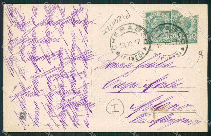 Cuneo Cherasco PIEGHINE cartolina QK8994 – retro