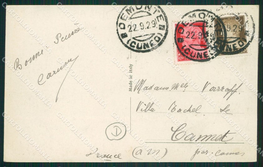 Cuneo Demonte Saluti da foto cartolina QK8998 – retro
