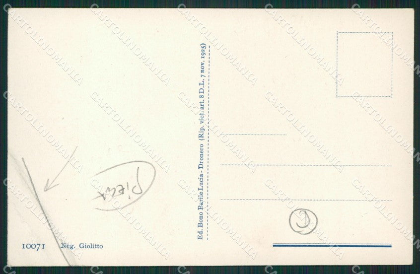 Cuneo Dronero PIEGA cartolina QK9000 – retro