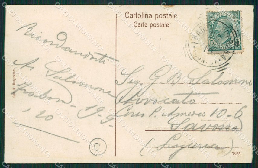 Cuneo Frabosa Soprana cartolina QK9007 – retro