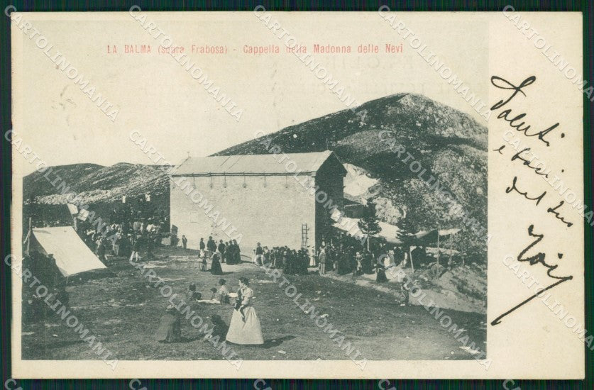 Cuneo Frabosa Soprana La Balma Madonna Nevi cartolina QK9020 – fronte