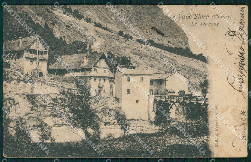 Cuneo Le Pianche Valle Stura PIEGHINA cartolina QK9029 – fronte