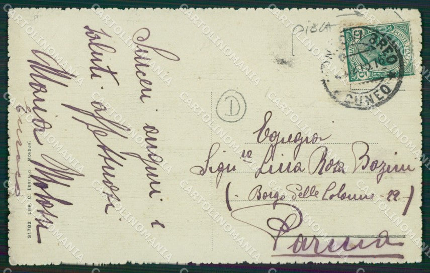 Cuneo Mondovì PIEGA cartolina QK9045 – retro