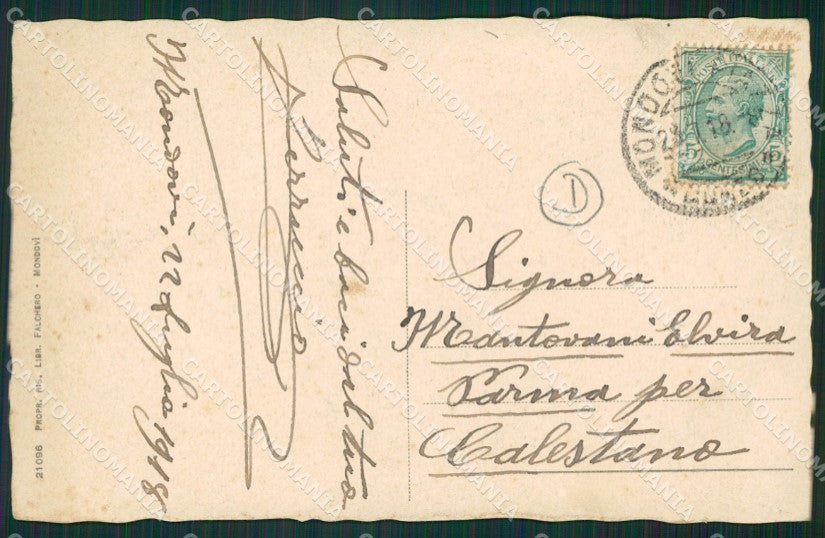 Cuneo Mondovì cartolina QK9048 – retro