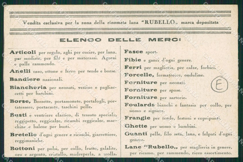 Cuneo Mondovì Pubblicitaria cartolina QK9052 – retro