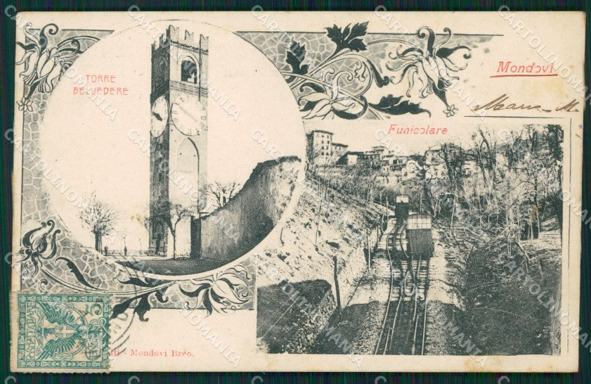 Cuneo Mondovì Funicolare cartolina QK9056 – fronte