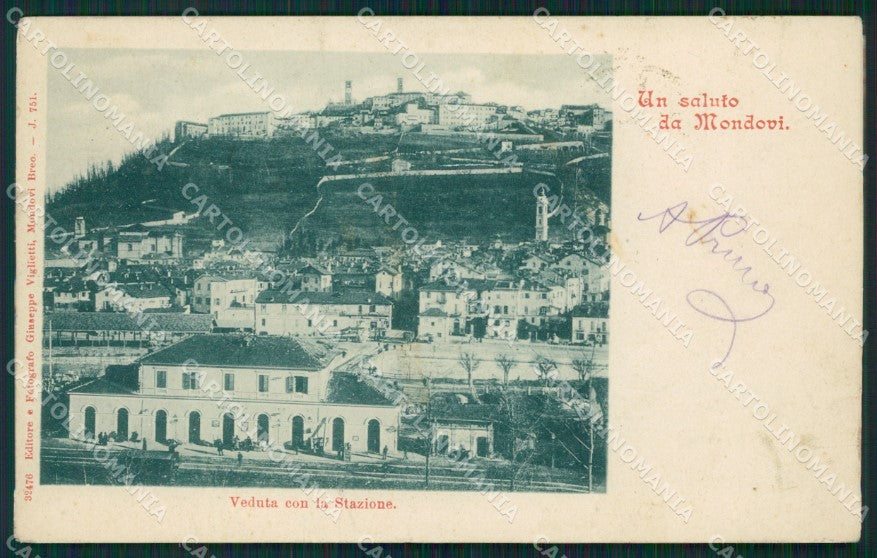 Cuneo Mondovì Stazione STRAPPINO cartolina QK9058 – fronte