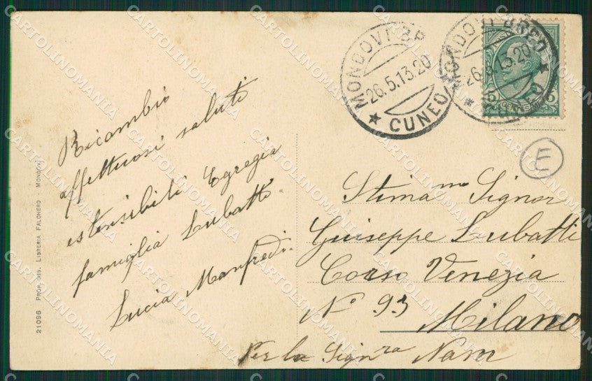 Cuneo Mondovì cartolina QK9062 – retro