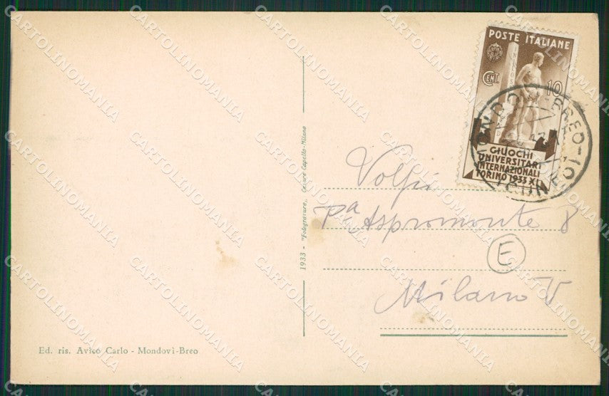 Cuneo Mondovì cartolina QK9066 – retro